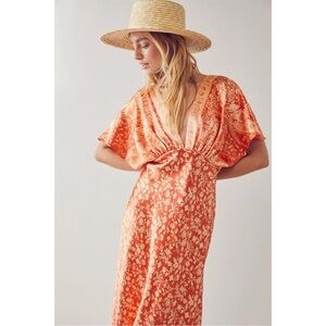Free People Beatrice Printed Maxi Dress